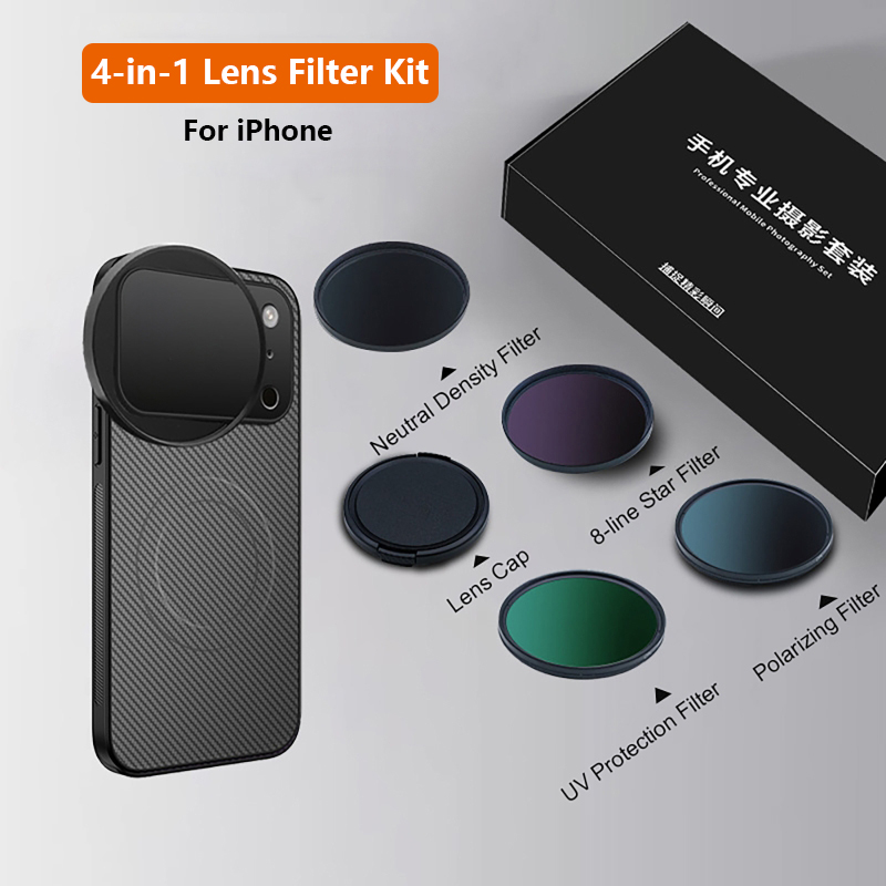 Photography With Mobile - 4-in-1 lens 58 mm mobiele telefoonfilterset