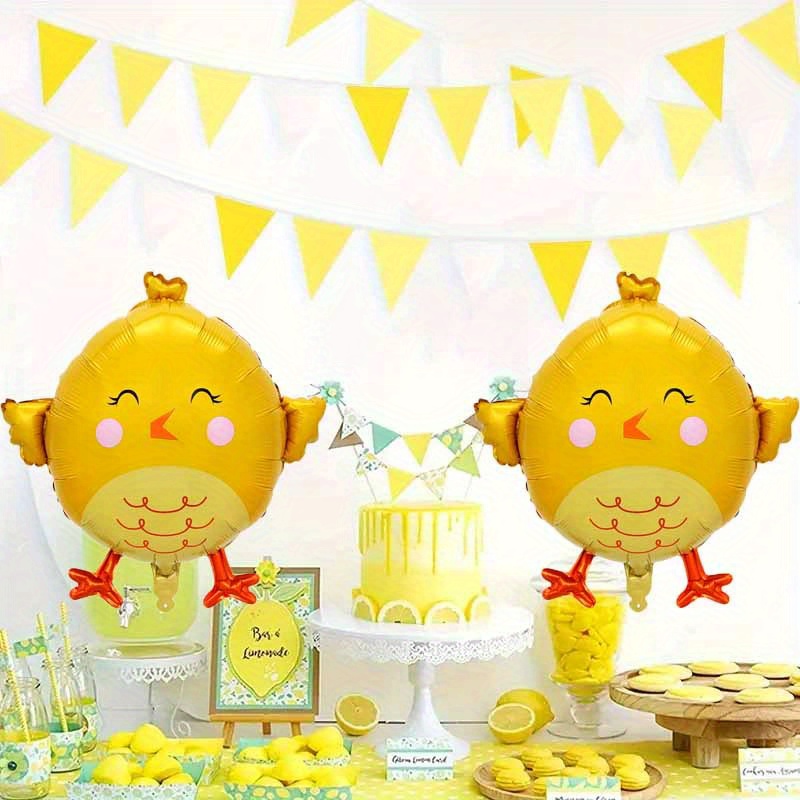 Photography Yellow - 2 stuks 22-inch gele gelukkige kuikenvormige