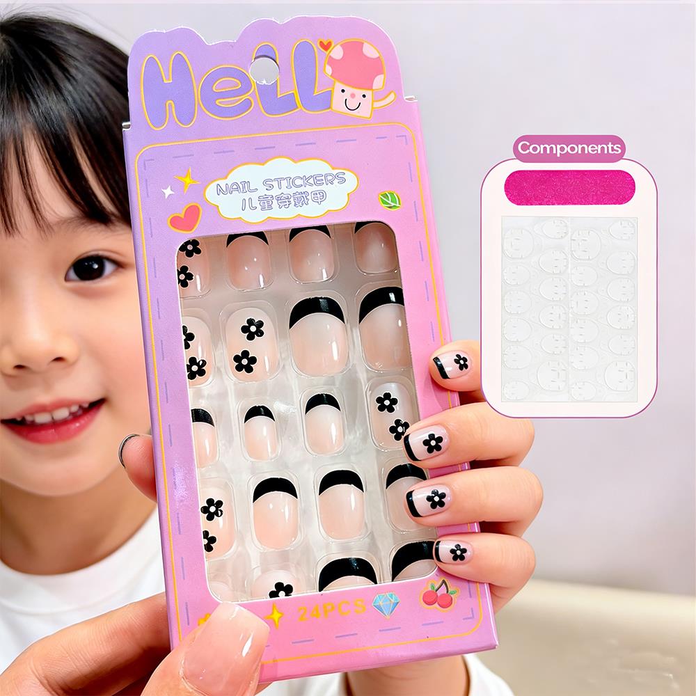 Photography Tips - 24 stuks/doos Cartoon Kinderen Opdruk Nagels