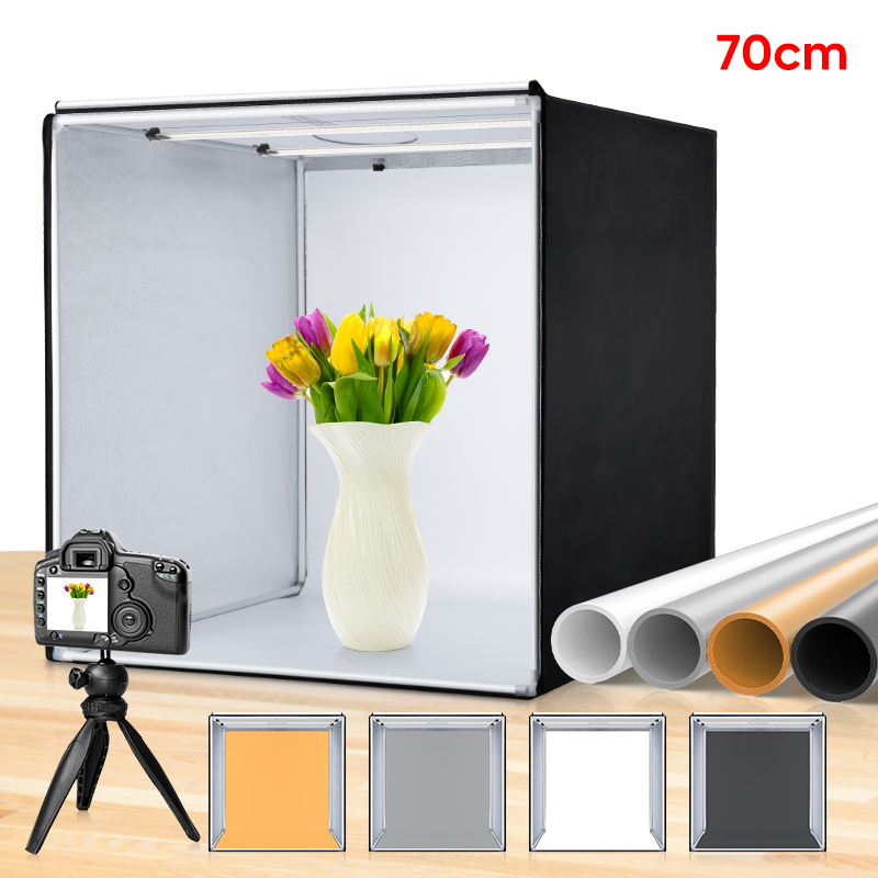 Photography Yellow Light - 27 inch fotostudio lichtbak met 3