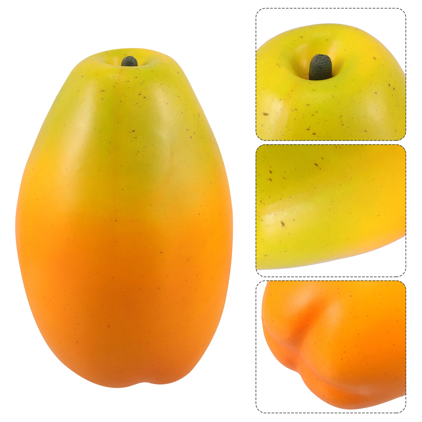 Photography Yellow - Kunstmatige papaya, extra groot, geel, levensecht,