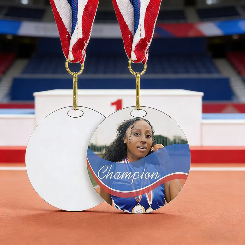 Photography Style - Gepersonaliseerde foto op maat gemaakte MDF-medaille,