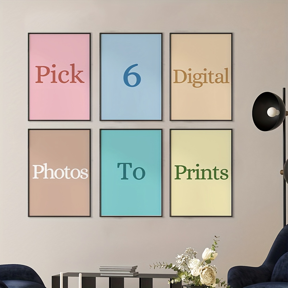 Photography Interior - 6 stks/set Gepersonaliseerde Custom Canvas Afdrukken