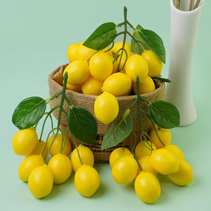 Photography Yellow - Kunstmatige Citroen Takken Simulatie Fruit Spies
