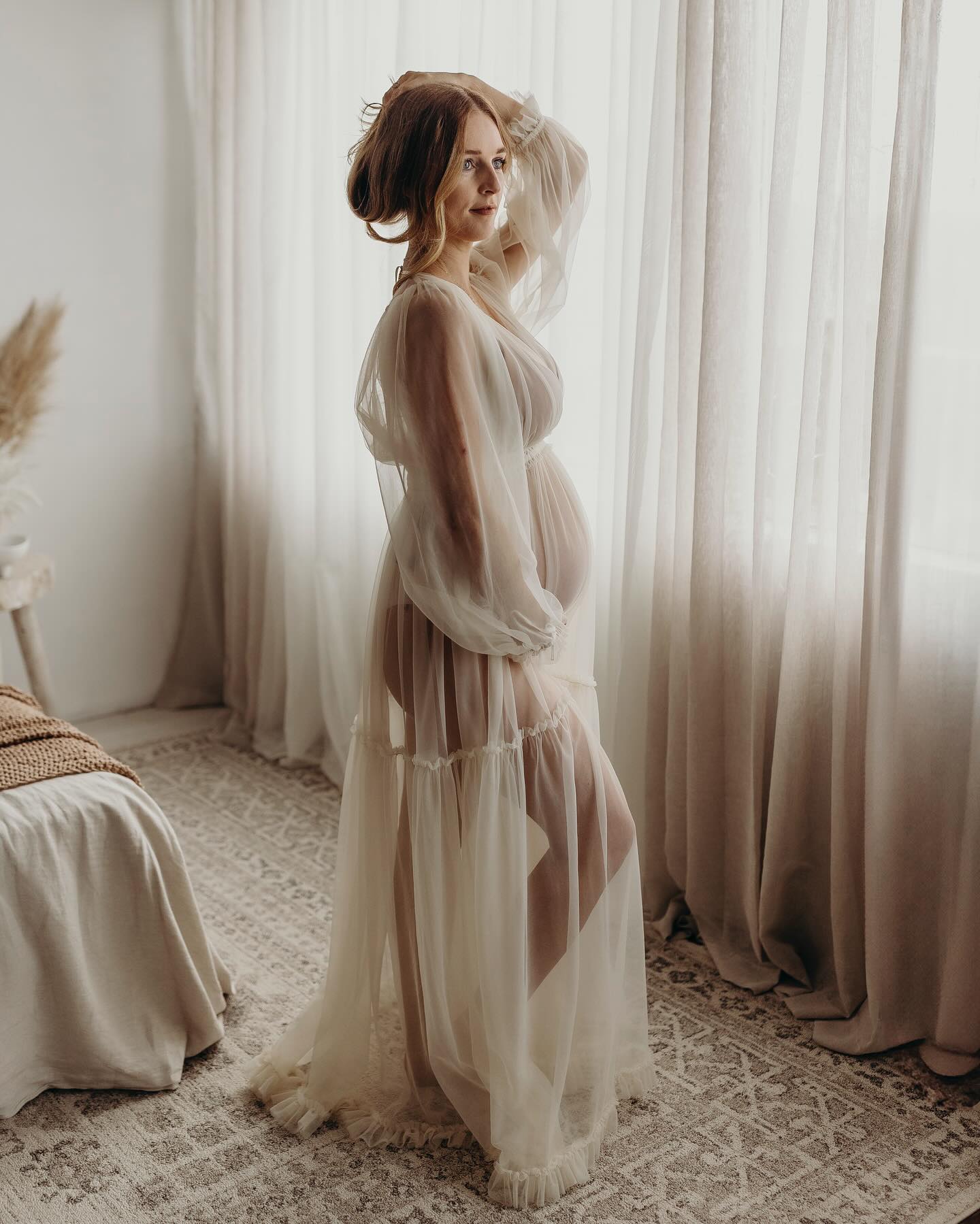Photography Club - Fotografiejurk voor dames Wit transparant chiffon