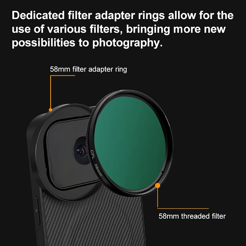 4-in-1 lens 58 mm mobiele tele - Photography With Mobile recensie en prijs