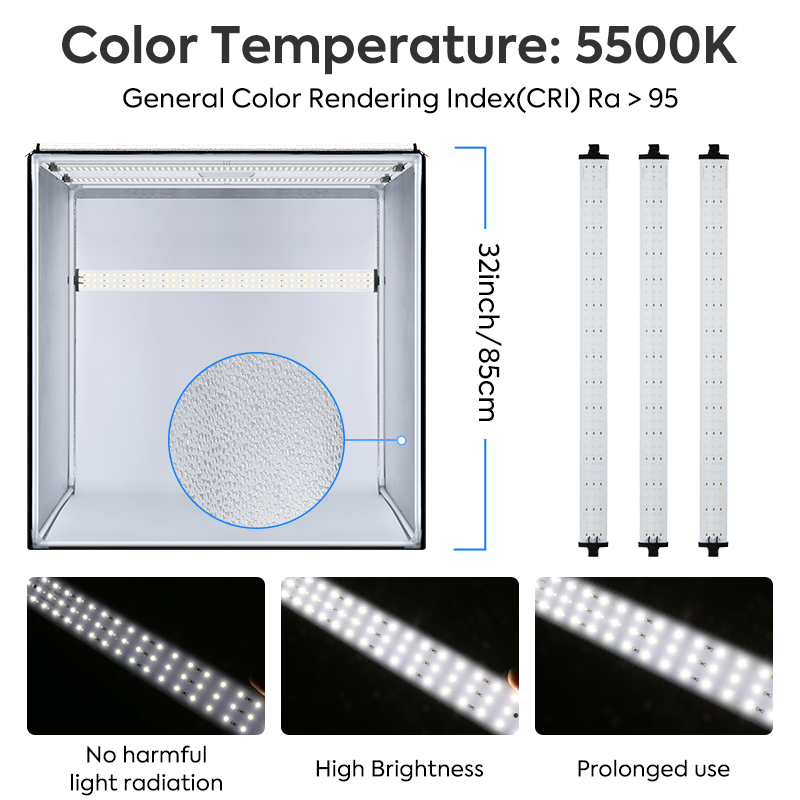 Lichtbak 80*80*80 cm fotografi - Photography Yellow Light recensie en prijs