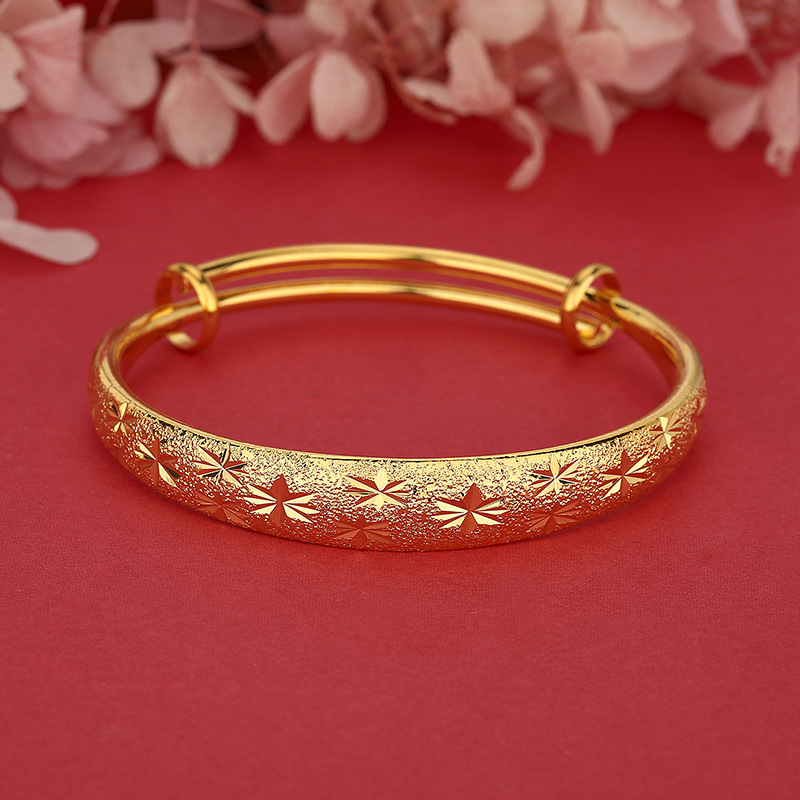 24K gouden brede damesarmband  - Photography Yellow recensie en prijs