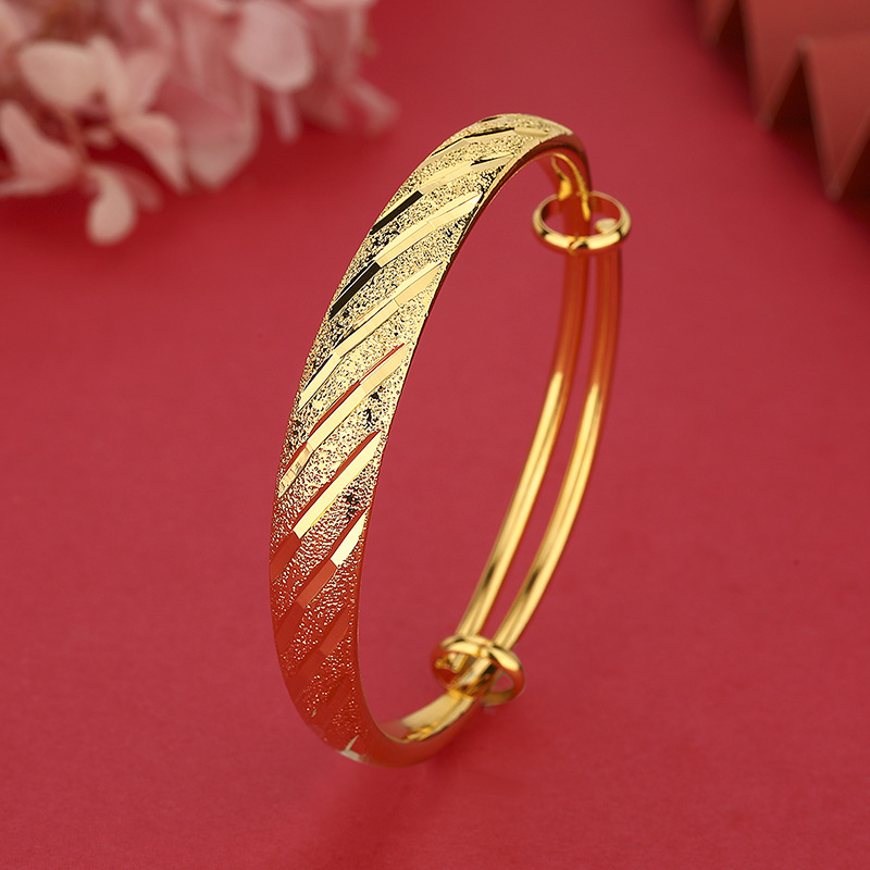 24K gouden brede damesarmband  - Photography Yellow recensie en prijs