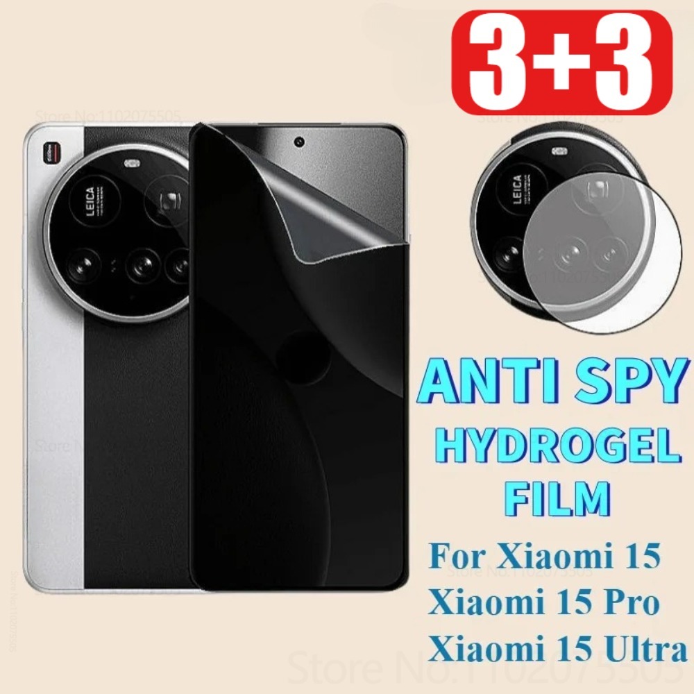 [3+3] 3 stuks privacy hydrogel - Xiaomi Photography Kit 15 Ultra recensie en prijs